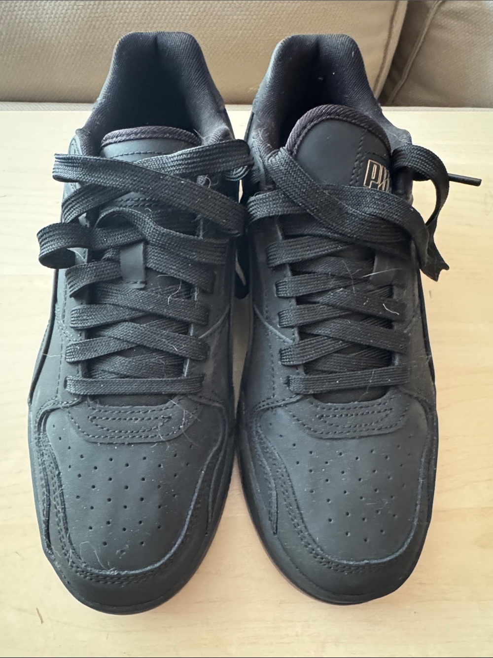 Puma Men's Black Casual Lace-Up Sneakers